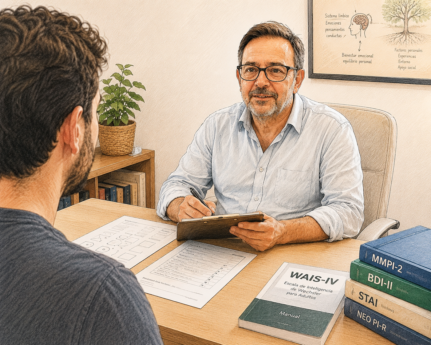 Evaluación psicológica clínica en Cádiz con entrevistas y pruebas psicométricas